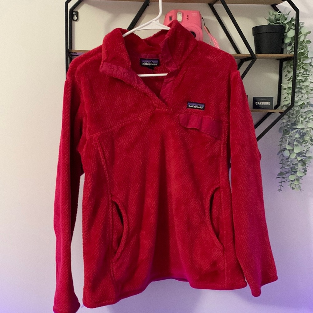 Pink Fuzzy Patagonia Sweatshirt